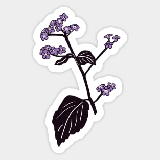 Purple Brunnera Flowers Sticker